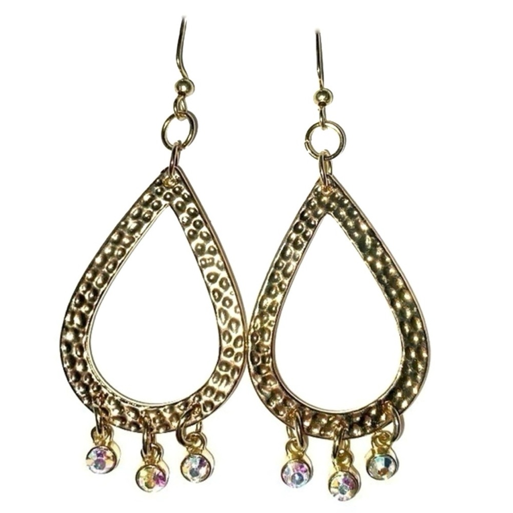 Elegant Gold Teardrop Earrings